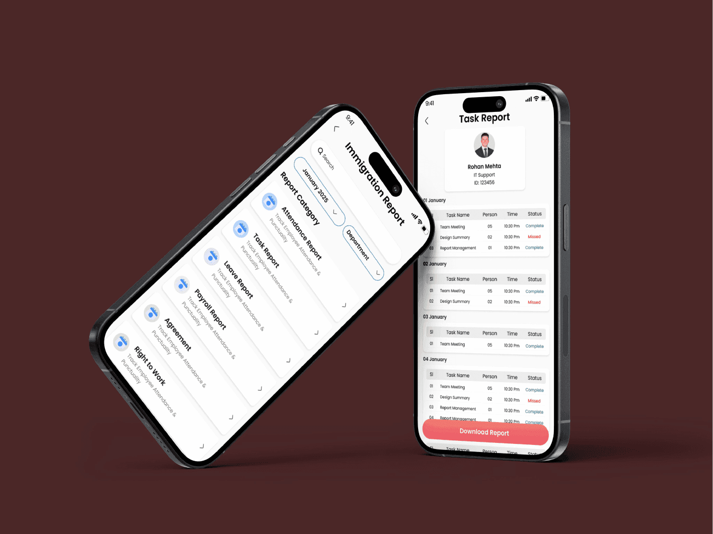 HRMFirm mobile feature preview