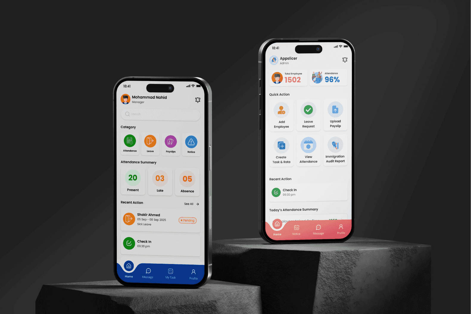 HRMFirm mobile feature preview